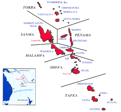 Vanuatu Map